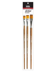 KCK PREMIUM NYLON LONG HANDLE ARTIST BRUSH - BR LH02